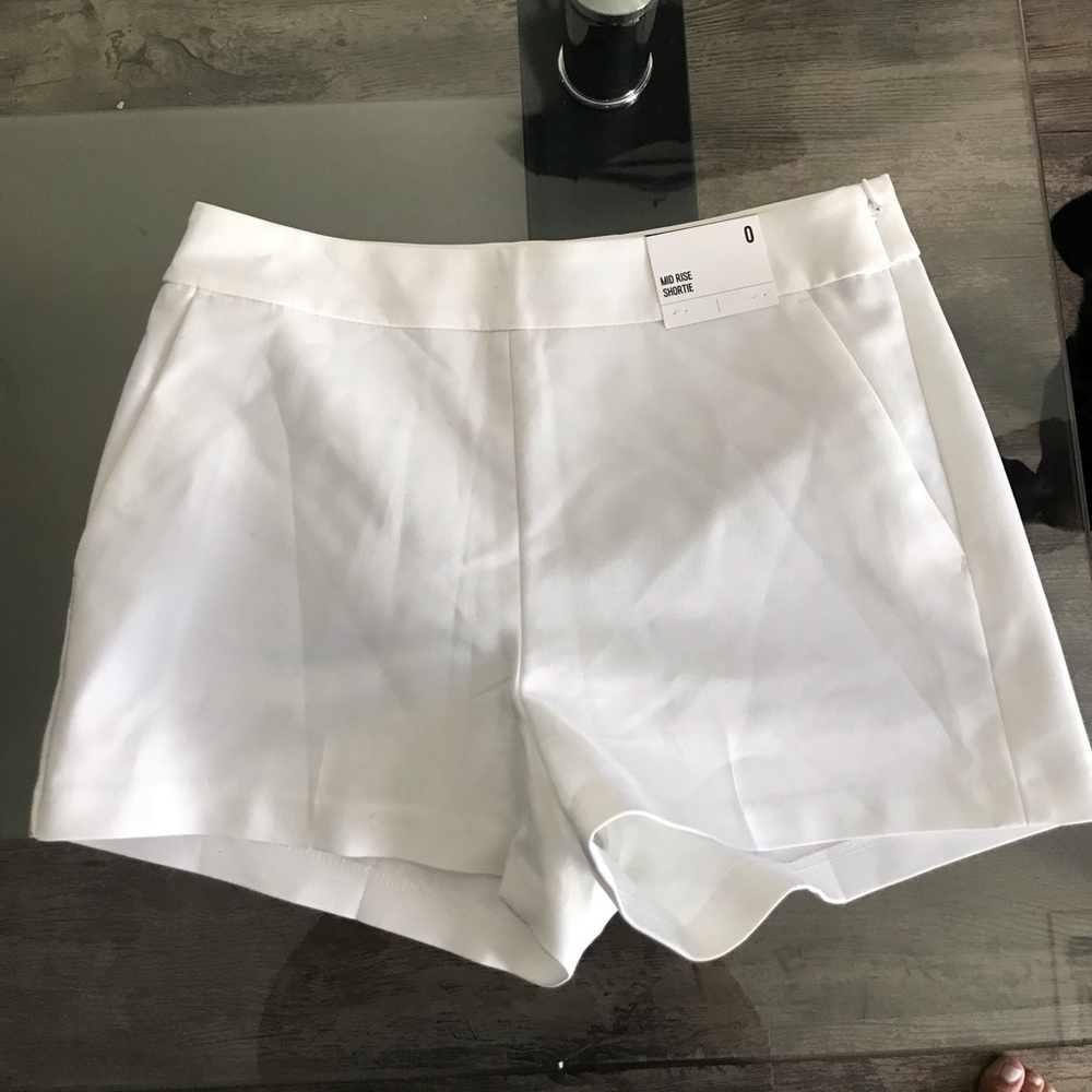 Express white shorts